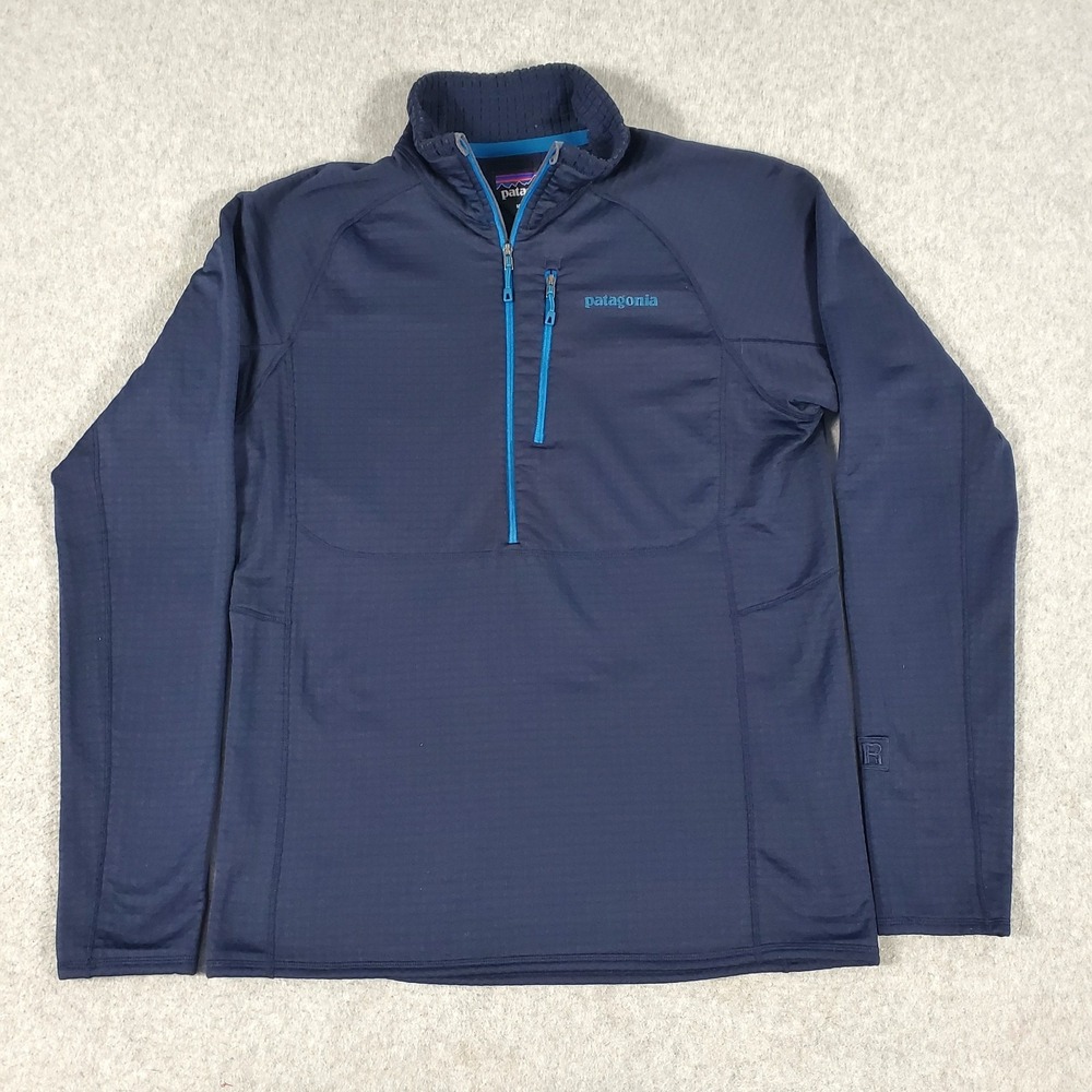 Patagonia Jacket Mens Med R1 Pullover Quarter Zip Polartec Power Dry Regulator